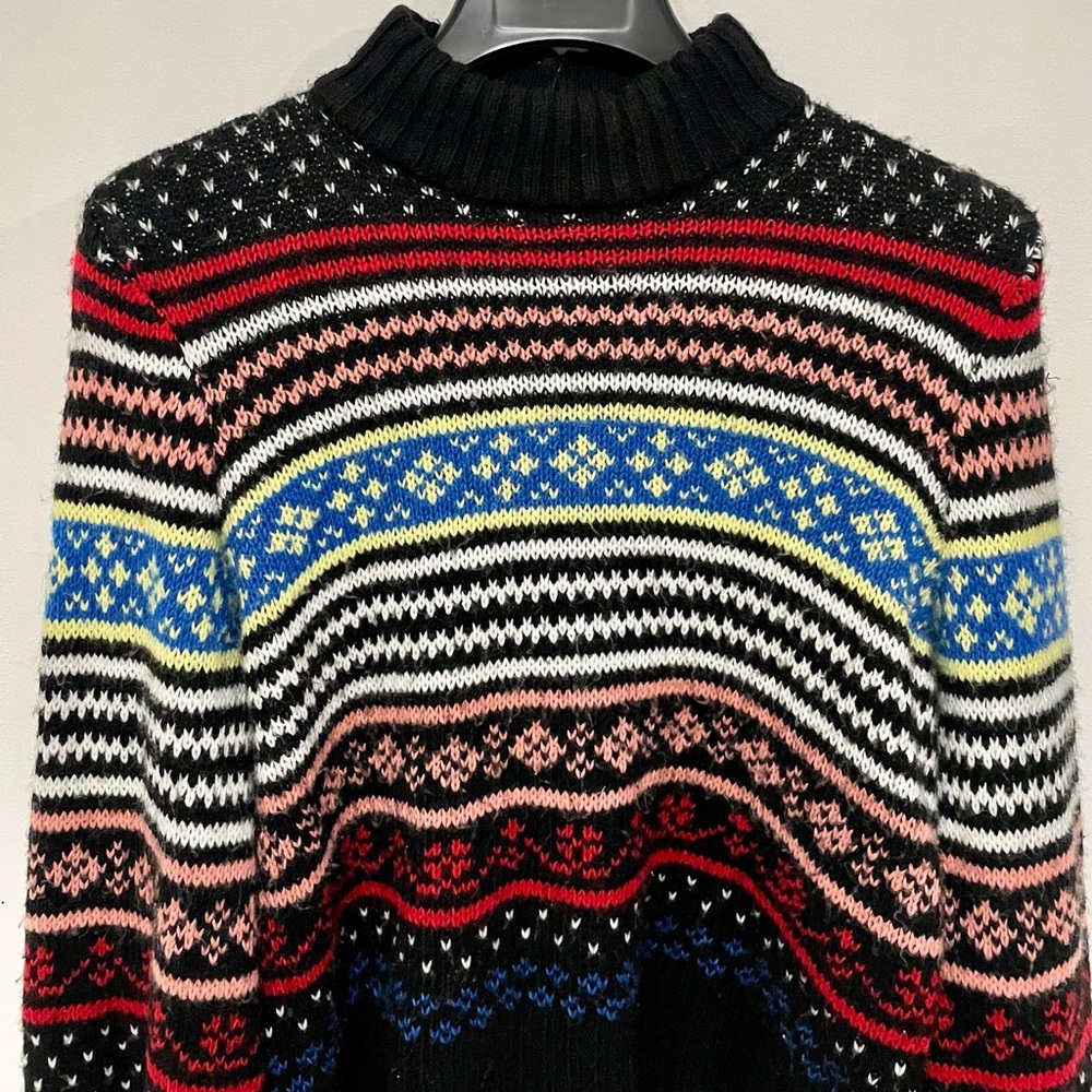 AEO Colorful Striped Cropped Sweater
